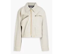 Cutout denim jacket - Gray