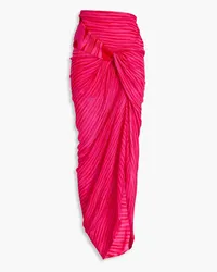 Missoni Twisted space-dyed crochet-knit maxi skirt - Pink Pink