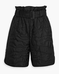 Ganni Quilted shell shorts - Black Black