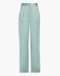 Loulou Studio Satin-wide leg pants - Green Green