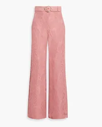 Zimmermann Lace wide-leg pants - Pink Pink