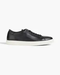 Emporio Armani Leather sneakers - Black Black