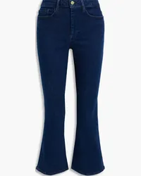 Frame Denim Le Crop Mini Boot mid-rise kick-flare jeans - Blue Blue