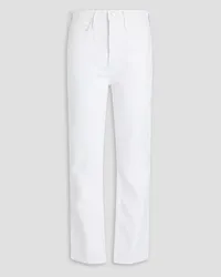 Frame Denim Le High 'N' Tight high-rise straight-leg jeans - White White