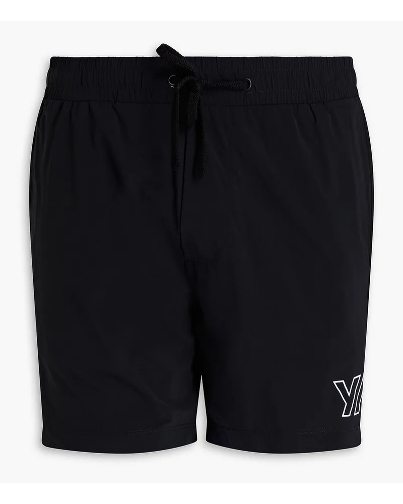 James Perse Mid-length printed swim shorts - Black Black
