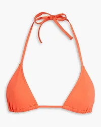 BONDI BORN Malia halterneck bikini top - Orange Orange