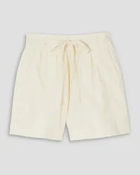 Ulla Johnson Anela belted cotton-poplin shorts - White White