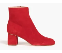 Suede ankle boots - Red
