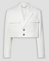 A.L.C. Banks cropped cotton-blend bouclé blazer - White White