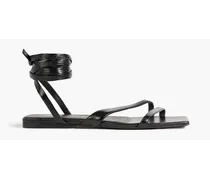 Elettra patent-leather sandals - Black