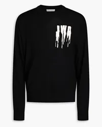 J.W.Anderson Intarsia-knit merino wool sweater - Black Black