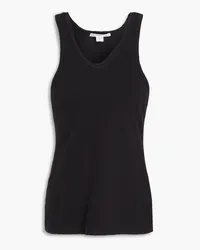 James Perse Cotton-blend jersey tank - Black Black