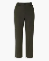 Vince Cropped cotton-blend skinny pants - Green Green