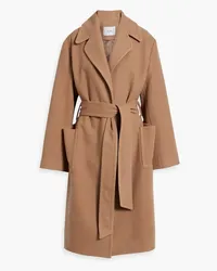 Iris & Ink Daphne belted wool-felt coat - Brown Brown