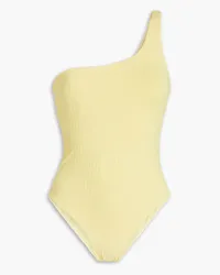 Melissa Odabash Palermo one-shoulder ribbed swimsuit - Yellow Yellow