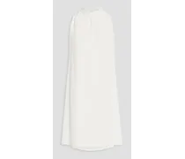 Fil coupé chiffon mini dress - White