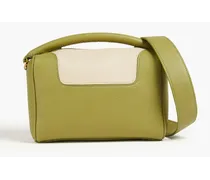 Elleme Treasure two-tone pebbled-leather tote - Green Green