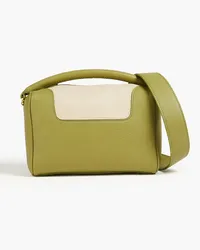 Elleme Treasure two-tone pebbled-leather tote - Green Green