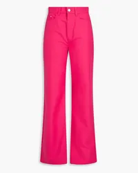 WANDLER Rose high-rise straight-leg jeans - Pink Pink