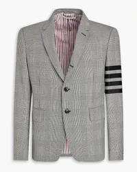 Thom Browne Striped Prince of Wales checked wool blazer - Black Black