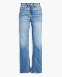 RE/DONE Faded high-rise bootcut jeans - Blue Blue