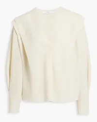 IRO Rhab pleated crepe top - White White