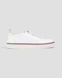 Thom Browne Mesh and leather sneakers - White White