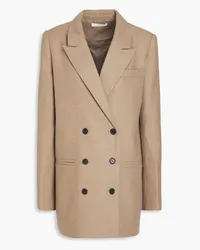 Co Double-breasted wool and cashmere-blend blazer - Neutral Neutral