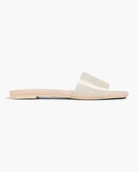 Stuart Weitzman Foggy PVC slides - White White