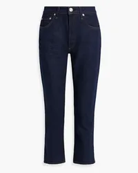 Rag & Bone Nina cropped high-rise slim-leg jeans - Blue Blue