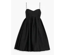Hooda gathered seersucker mini dress - Black