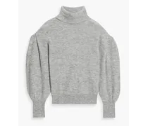 Edyna mélange knitted turtleneck sweater - Gray