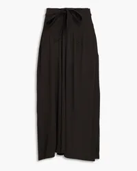 BITE Studios Belted jersey midi skirt - Black Black