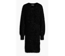 Amaia tinsel mini dress and cardigan set - Black