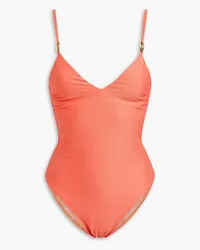 Heidi Klein Portofino stretch-piqué swimsuit - Orange Orange