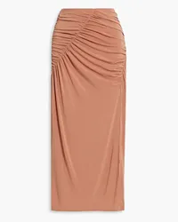 A.L.C. A C. - Dawnson ruched jersey midi skirt - Pink Pink