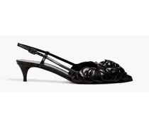 03 Rose Edition Atelier leather slingback pumps - Black
