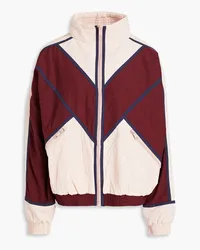 The Upside Alchemy quilted color-block ripstop jacket - Burgundy Burgundy