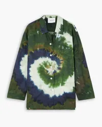 Frame Denim Julia Sarr-Jamois oversized tie-dyed linen shirt - Green Green