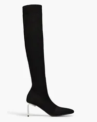 Jil Sander Crochet-knit knee boots - Black Black