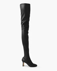 Stella McCartney Ivy faux stretch-leather over-the-knee boots - Black Black