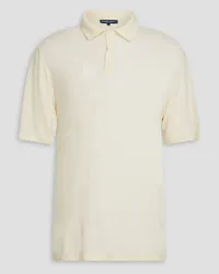 Frescobol Carioca Mello linen-jersey polo shirt - White White