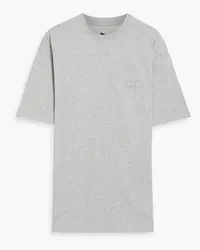 and wander Printed embroidered jersey T-shirt - Gray Gray