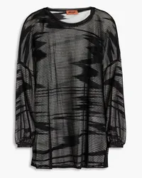 Missoni Open-knit top - Black Black