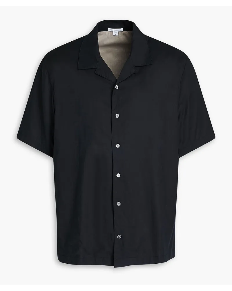 James Perse Cotton-poplin shirt - Black Black