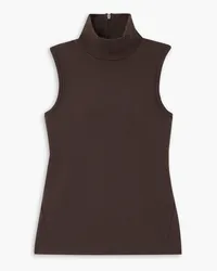 Rag & Bone Irina stretch-ponte top - Brown Brown