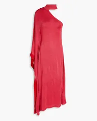 Cult Gaia Nami one-shoulder metallic knitted midi dress - Red Red