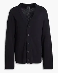 Y-3 Cotton-blend cloqué cardigan - Black Black