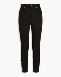 Frame Denim The Snapped high-rise skinny jeans - Black Black