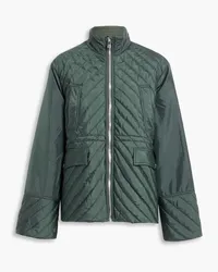 Ganni Quilted shell jacket - Green Green